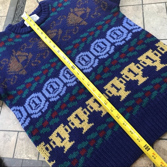 Vintage Miller’s Sportific Kristin Collection Horse Equestrian Wool Sweater - M - Picture 11 of 16